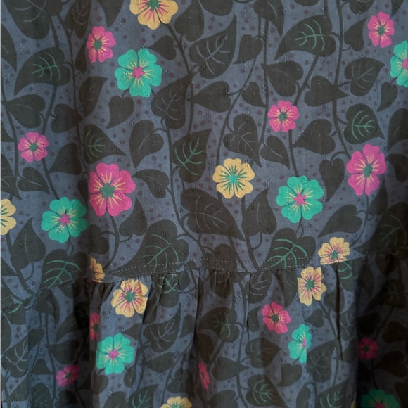 Gudrun Sjoden Blue Floral Long Sleeve Dress - Picture 3 of 3